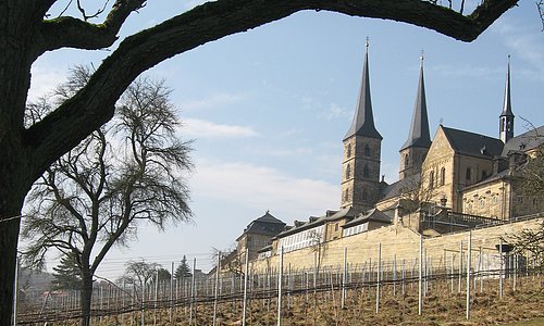 Monastery gardens of St. Michael’s with the vineyard