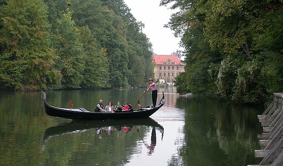 Romantic trip through Bamberg by gondola