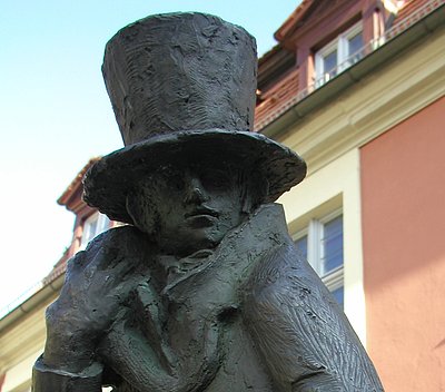 E.T.A. Hoffmann monument in Bamberg