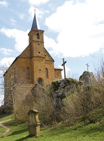 The Gügel chapel, high above the city of Scheßlitz