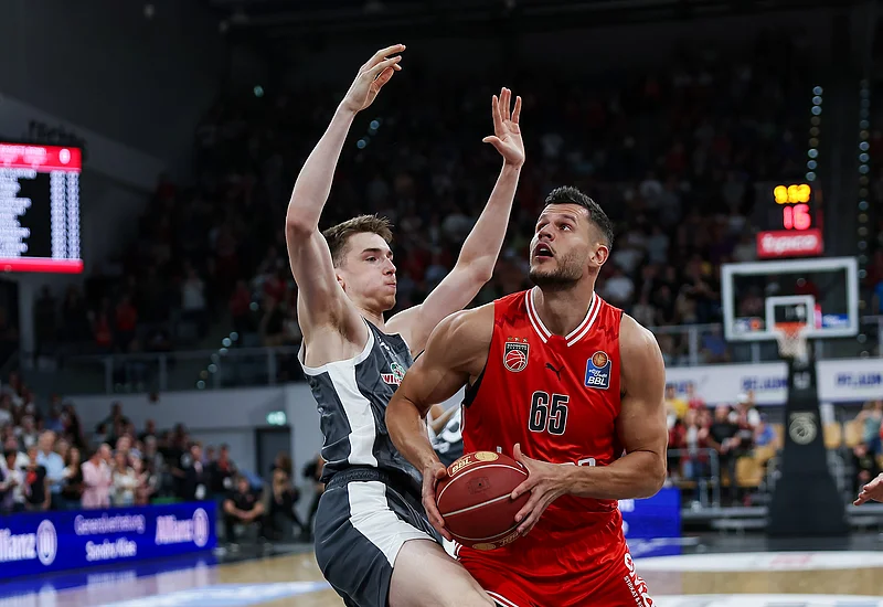 Spielszene der Bamberg Baskets