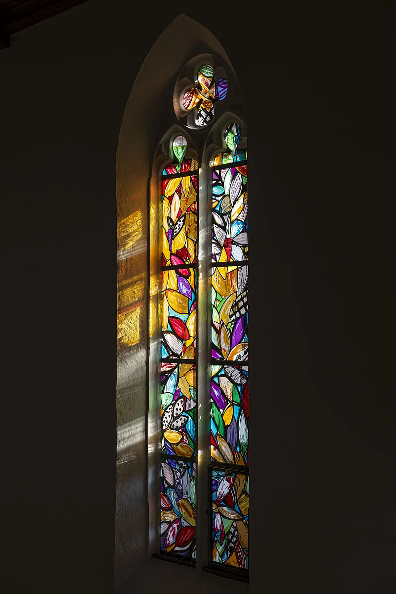 Lüpertzfenster in der Kirche St. Elisabeth Bamberg