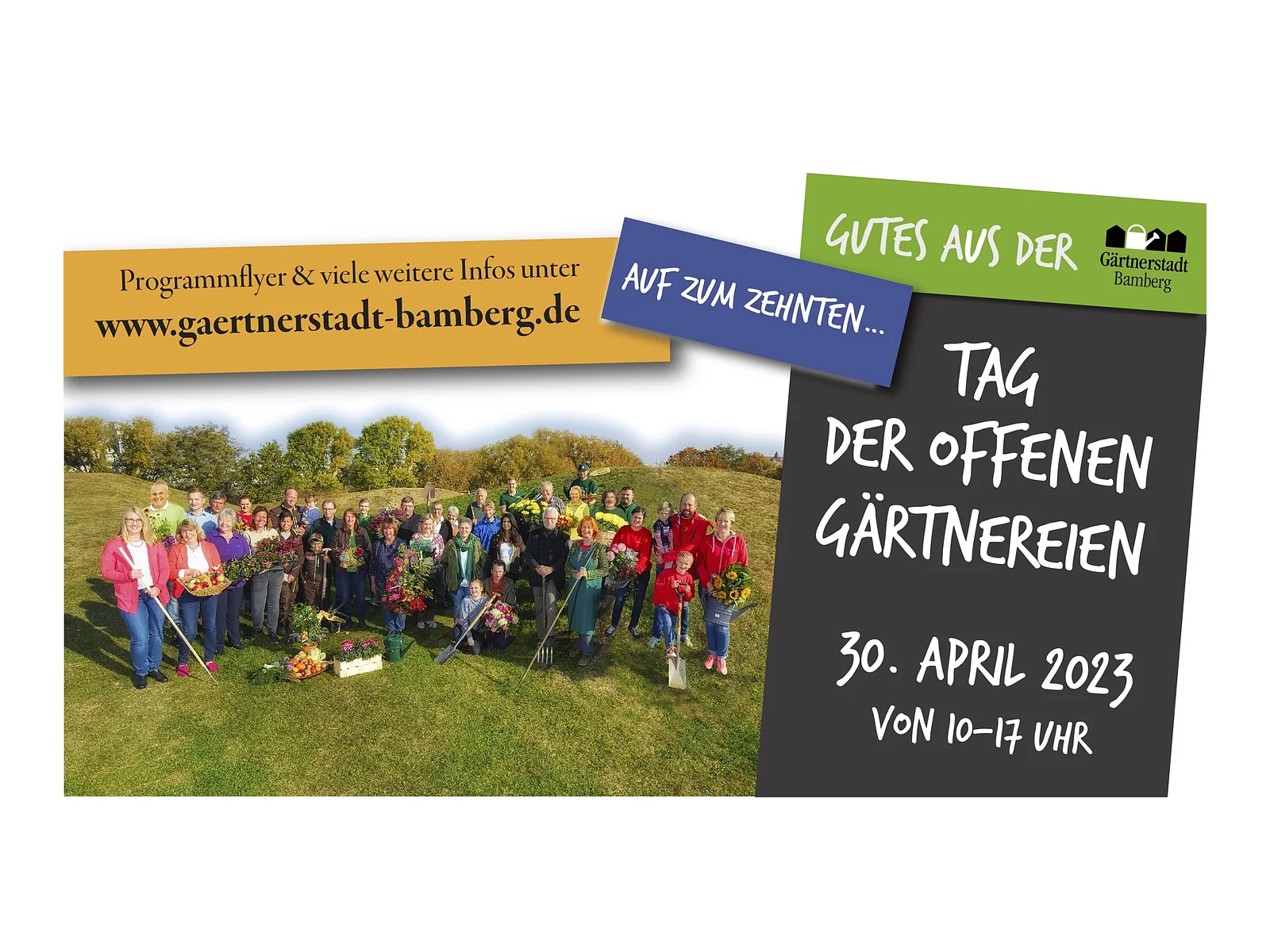 Flyer zum Tag der offenen Gärtnerei