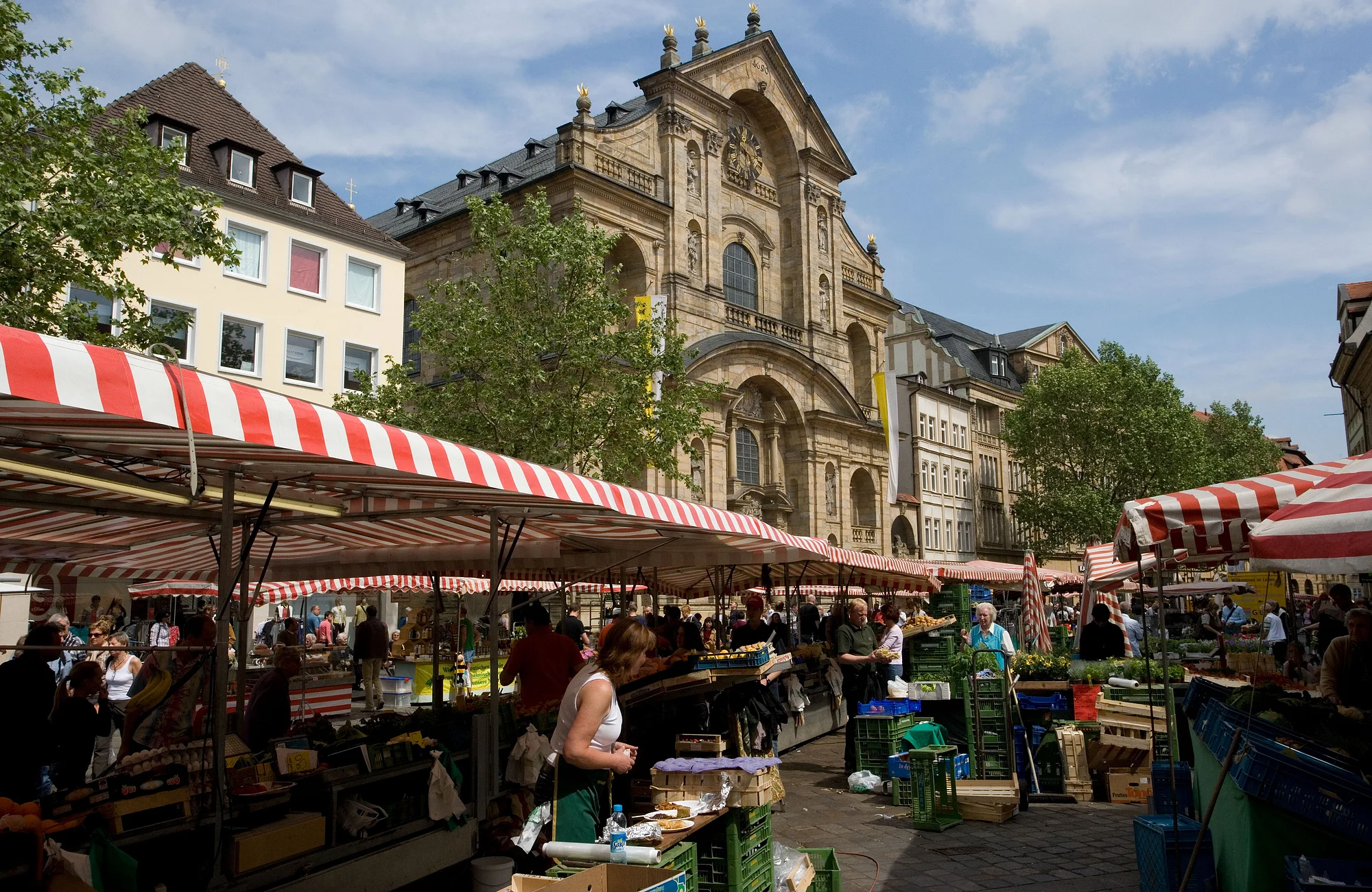 Marktverkauf am Grünen Markt in Bamberg,  Feldrapp-Pics 013