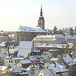 Dedicated in 1020 by Pope Benedict VIII, the church was rebuilt in the 17th century by Giovanni Bonalino and Antonio Petrini; since 1807 it has been the protestant main church in Bamberg.