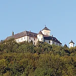 Greifenstein Castle, which is in the possession of Graf Schenk von Stauffenberg is located on a rock high above the city of Markt Heiligenstadt in Franconian Switzerland.
