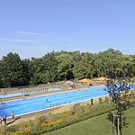 Freibad Gaustadt in Bamberg.