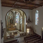 View from the gallery into the Church of St. Elisabeth