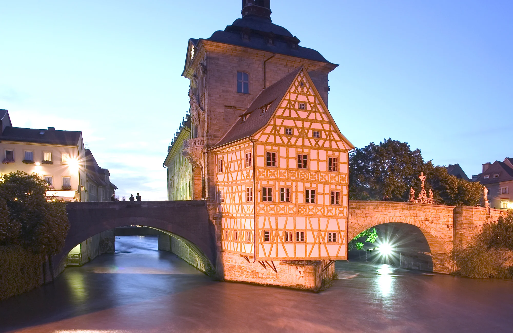 The Old Town Hall in the middle of the River Regnitz