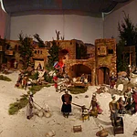 Szene aus der Krippe in der Kirche St. Martin