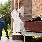 Das Bamberger Theater Chapeau Claque präsentiert auf der Freilichtbühne im Burggraben der Altenburg den Kinderbuchklassiker "Das kleine Gespenst" von Otfried Preußler.