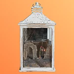 Perspektivische Laternenkrippe - ein Ausstellungsstück in der Abteilung EuroEthno der Universität Bamberg