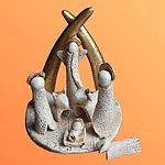 Die "Abstrakte Krippe" ist Teil der Ausstellung "krippengeschichten" in der Abteilung EuroEthno der Universität Bamberg