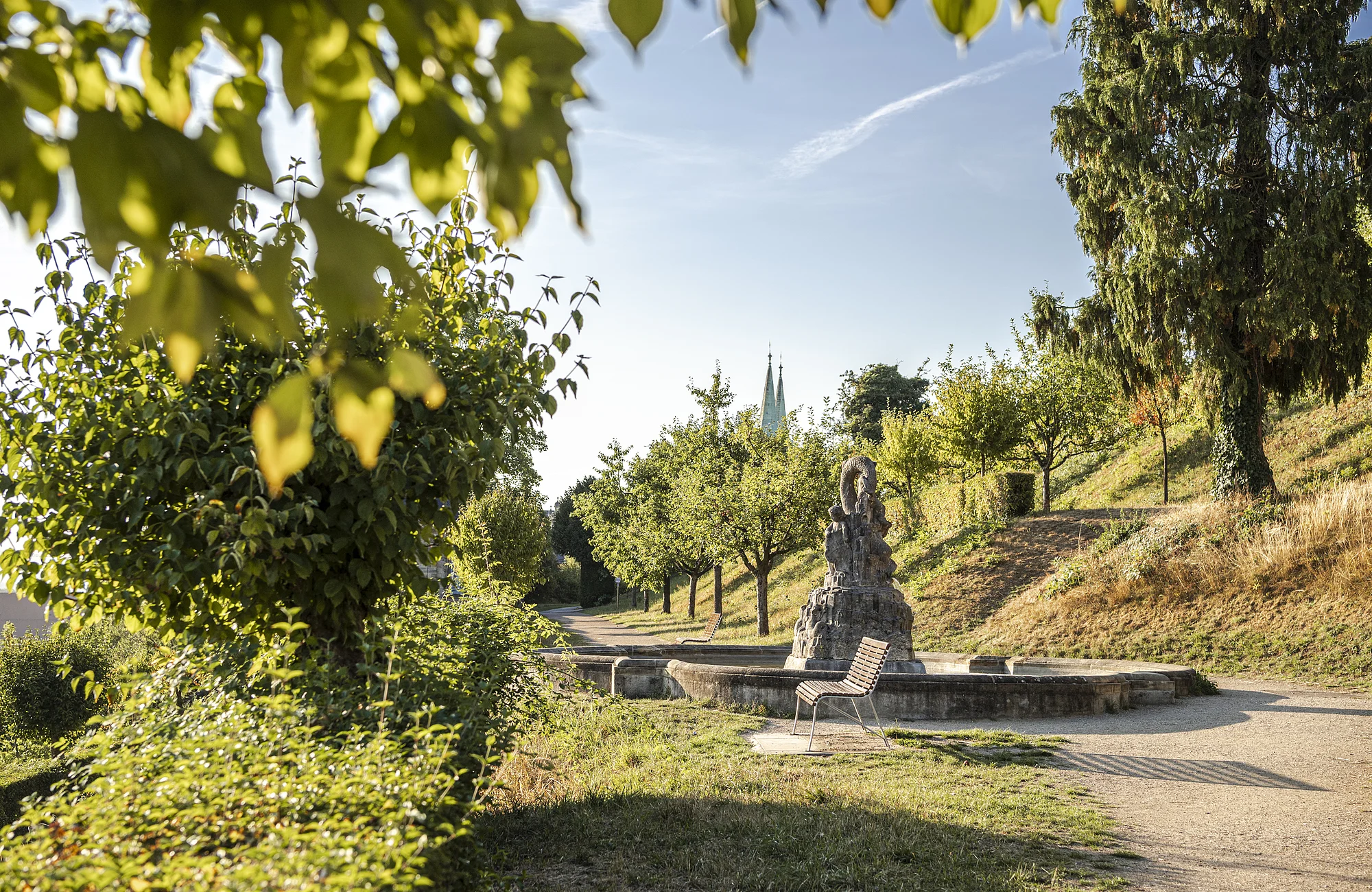 Der Terrassengarten auf dem Michaelsberg in Bamberg