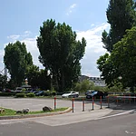 Ein Foto des Parkplatzes Altes Hallenbad der Stadtwerke.