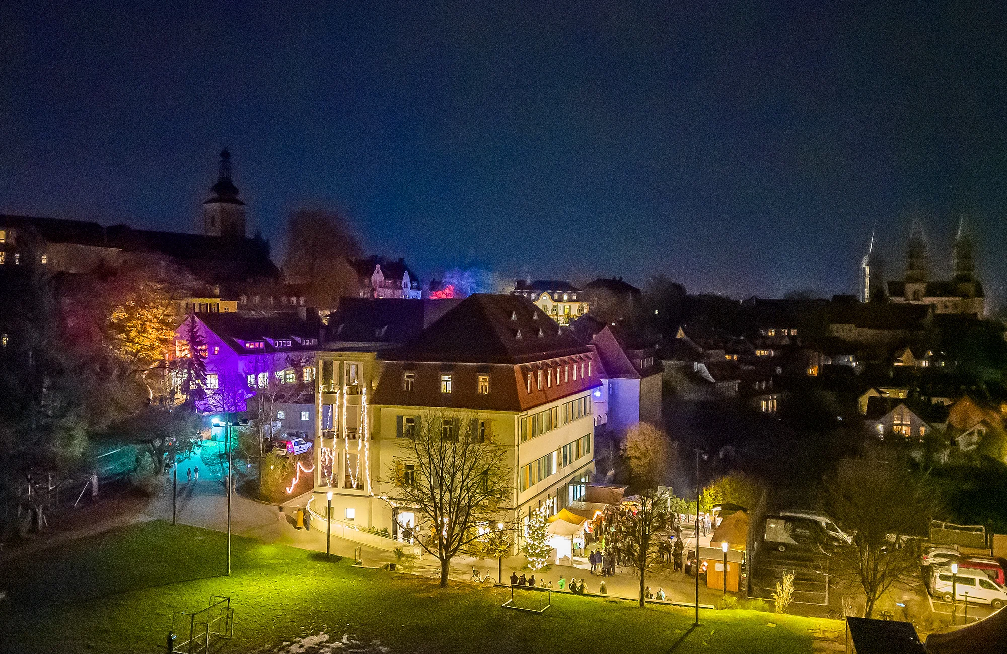 Eine Ansicht des Don Bosco Winterzaubers von oben.