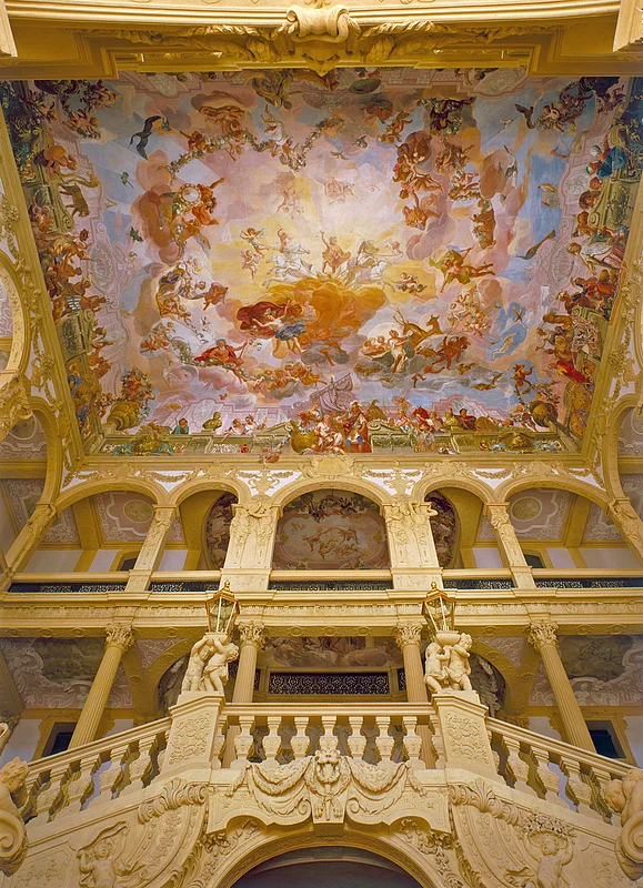 Staircase in Weissenstein castle