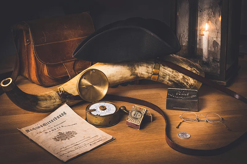 Die Utensilien des Nachtwächters