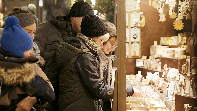 Schlendern auf dem Weihnachtsmarkt