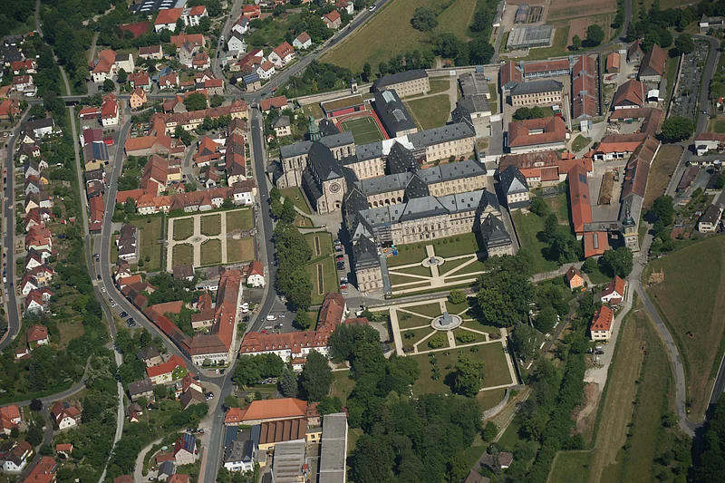 Klosterareal Ebrach aus der Vogelperspektive