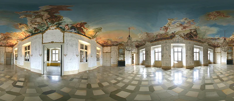 The "white hall" in Memmelsdorf castle