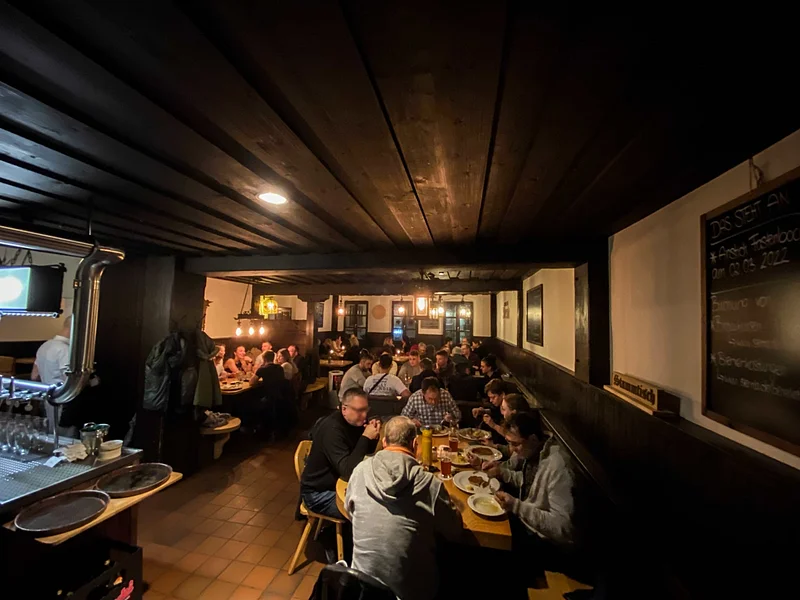 Sternla Gaststube Foto der Inneneinrichtung der Gaststube Sternla in Bamberg.