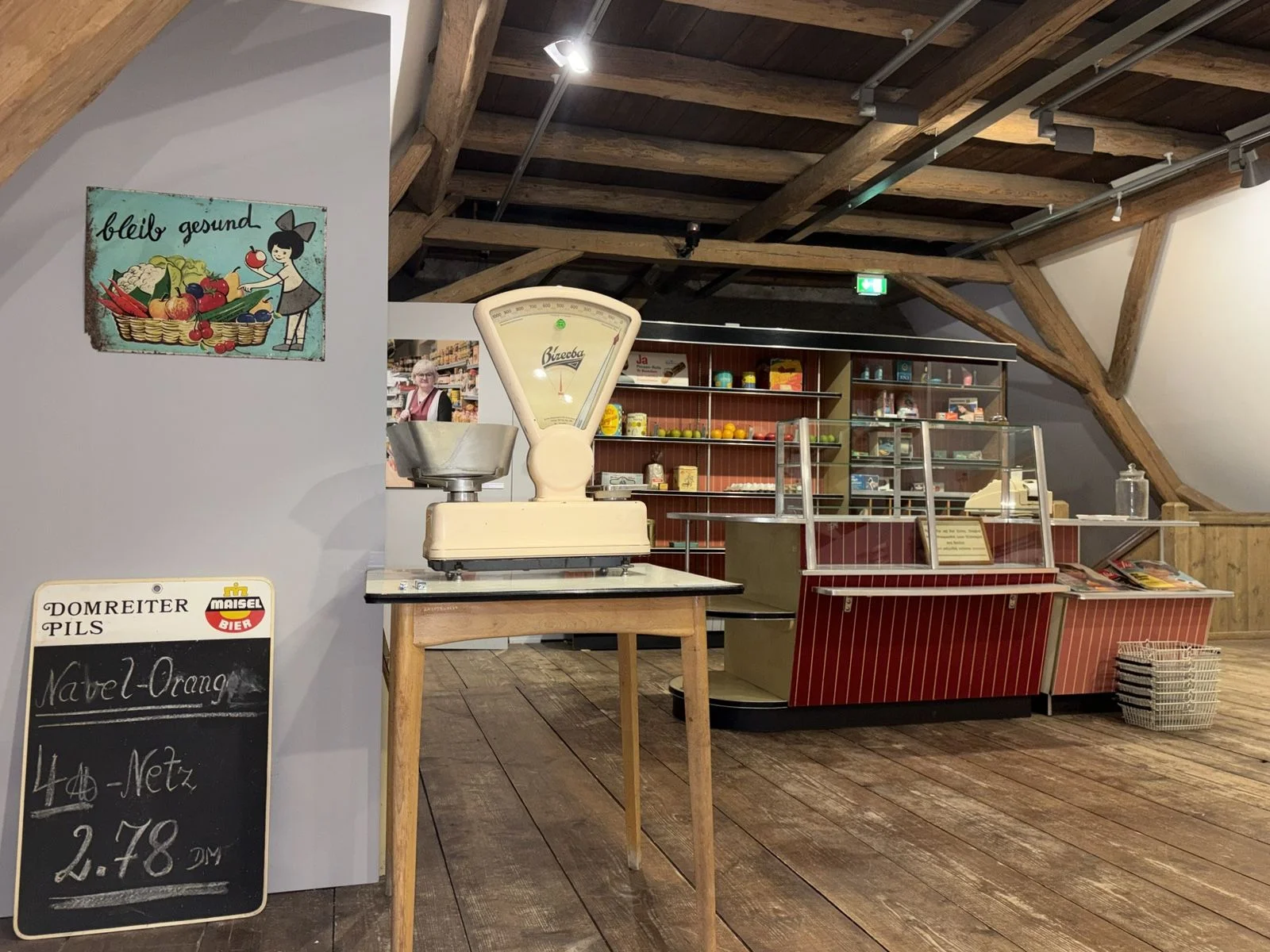 Nachbau eines Tante Emma Ladens im Bauernmuseum Bamberger Land.