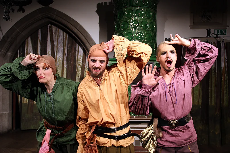 Die Aufführung " Die Räuber" auf der Altenburg