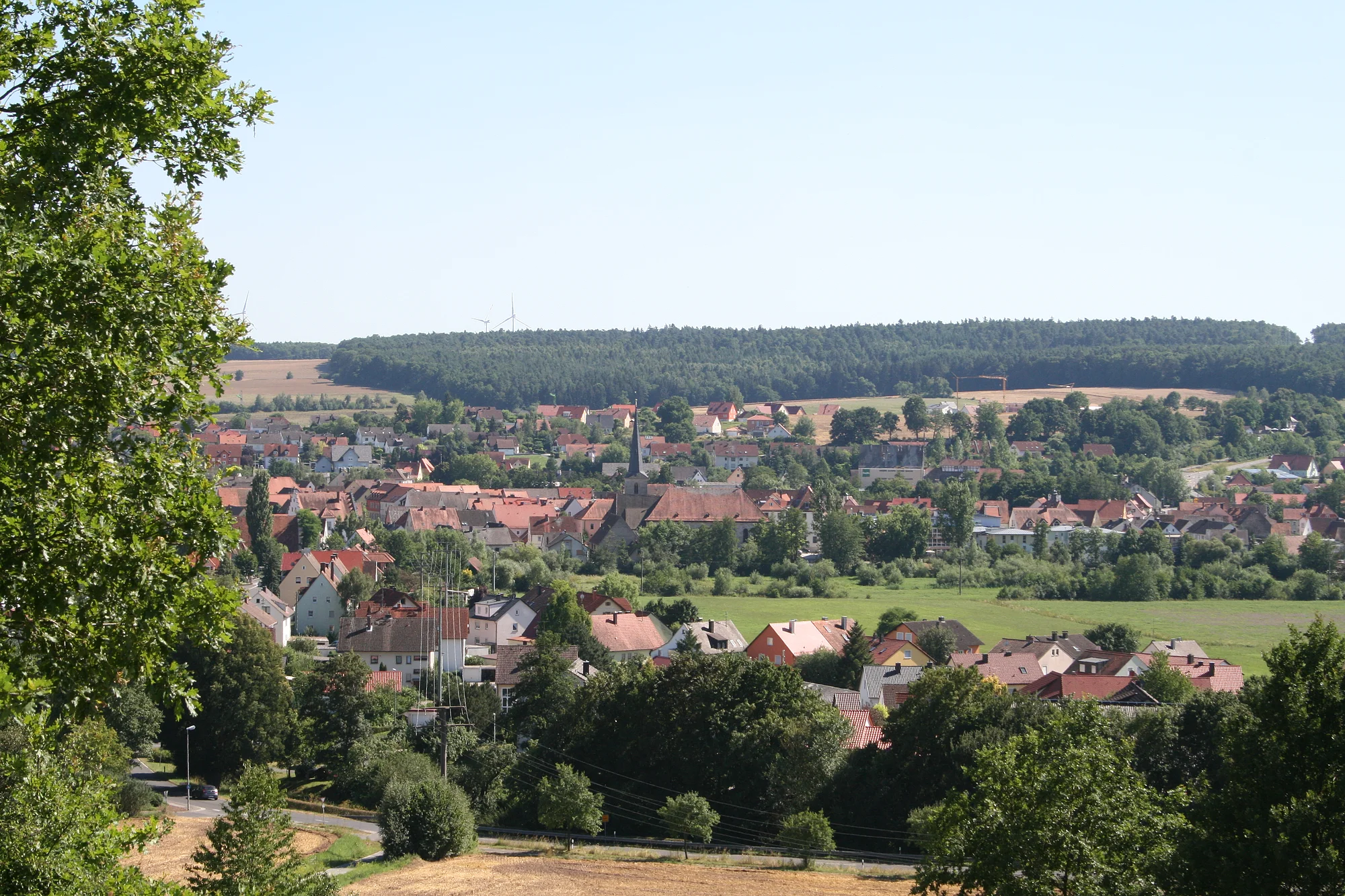Blick auf Burgebrach