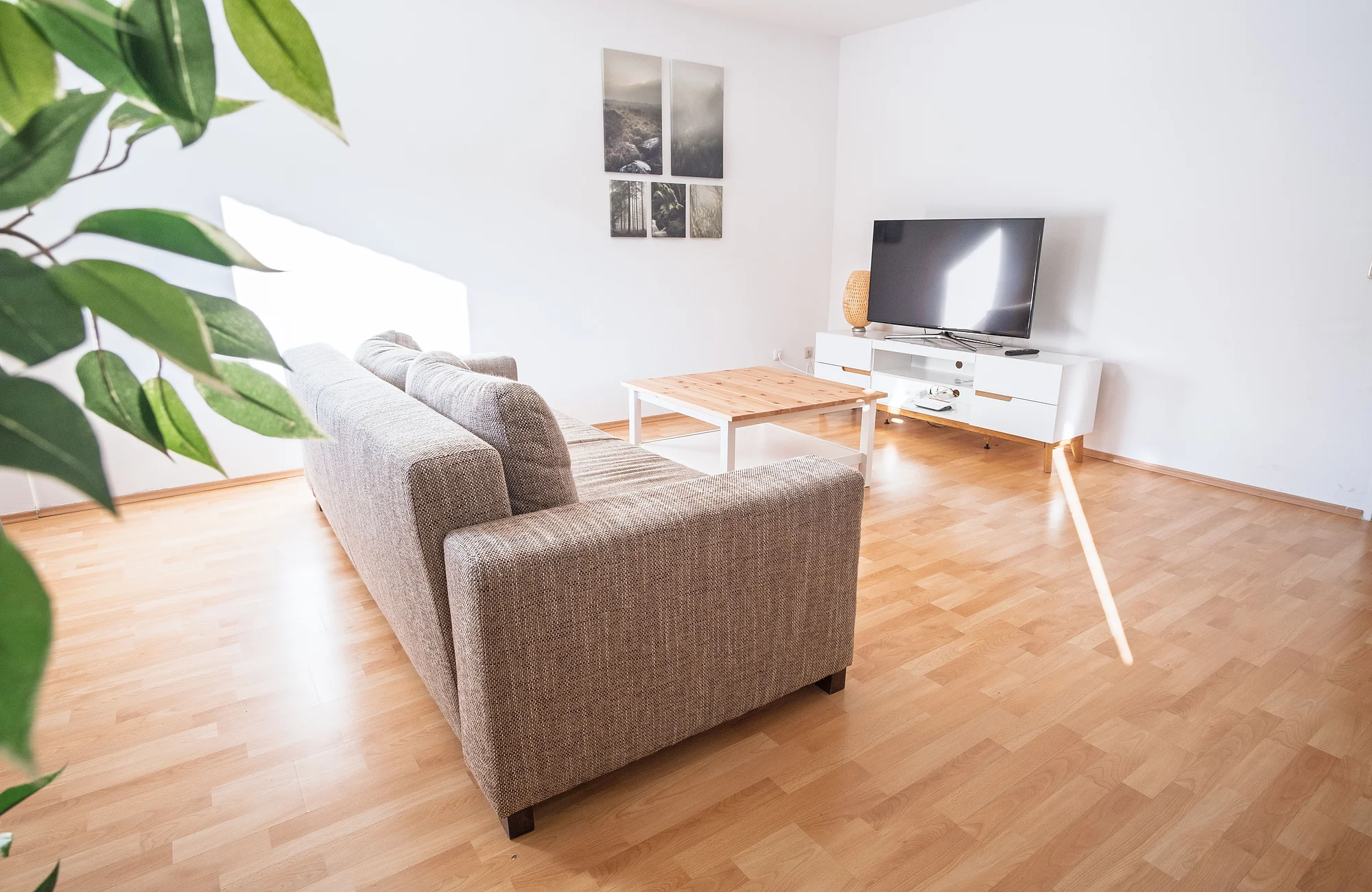 Wohnzimmer Ferienwohnung Bamberg fuer 6 Personen