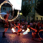 The small-scale arts festival " Bamberg zaubert" (Bamberg peforms magic) is considered to be one of the biggest and most atmospheric festivals of its kind in Germany and attracts lots pof visitors.