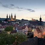 Panoramablick über die Bergstadt Bambergs.