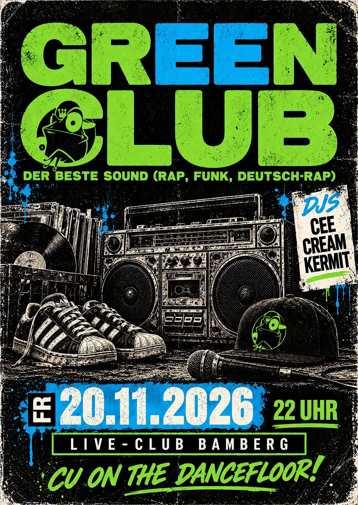 Greenclub mit Coop + Cream + Kermit - Bamberg Tourismus