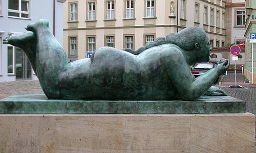 Part of the way of sculptures- the Botero sculpture