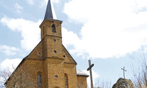 The Gügel chapel, high above the city of Scheßlitz