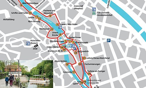 Karte Flusspfad Bamberg - Thomas Ochs/Flussparadies Franken